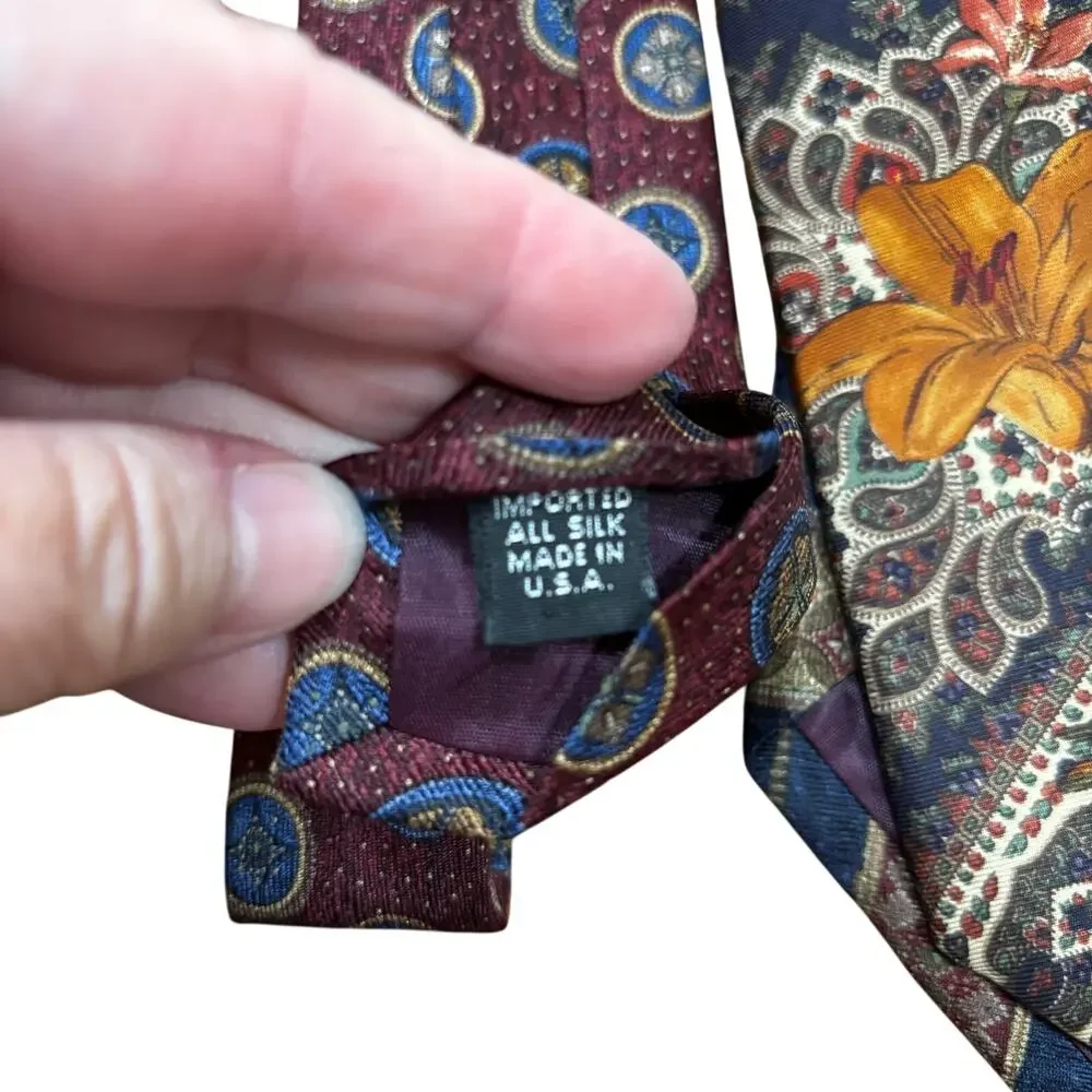 4 Vintage all silk neck ties from Jos A Bank Corporate Executive career series
